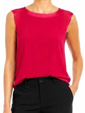 Ann Taylor Sleeveless Burnt Orange Classic  Shell Top Small Petite